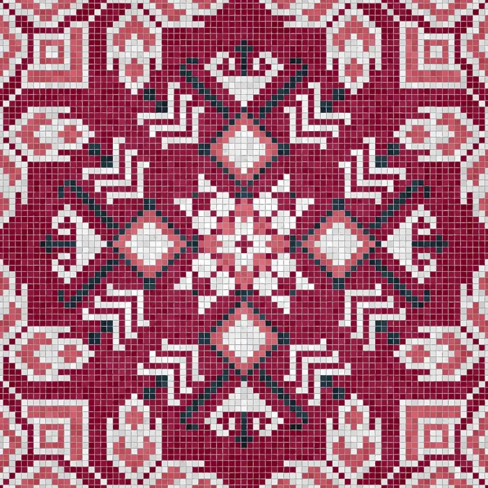 Framed Print : Mosaic Tiles Print: Seamless Vector Pattern Framed Print : Mosaic Tiles Print: Seamless Vector Pattern