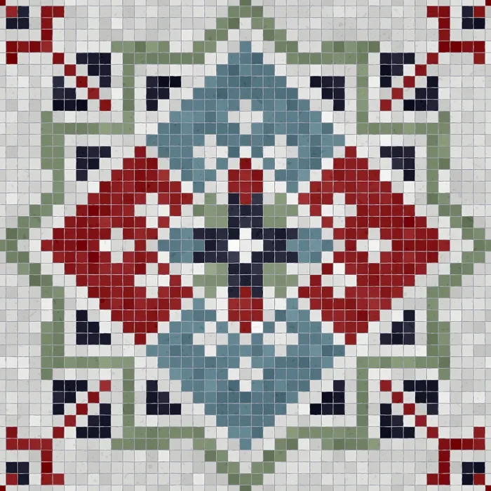 Framed Print : Mosaic Tiles Print, Seamless Vector Pattern Framed Print : Mosaic Tiles Print, Seamless Vector Pattern