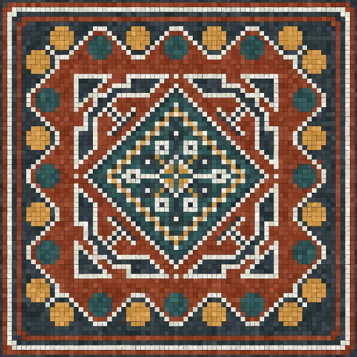 Framed Print : Mosaic Tiles Vector Print Background Framed Print : Mosaic Tiles Vector Print Background
