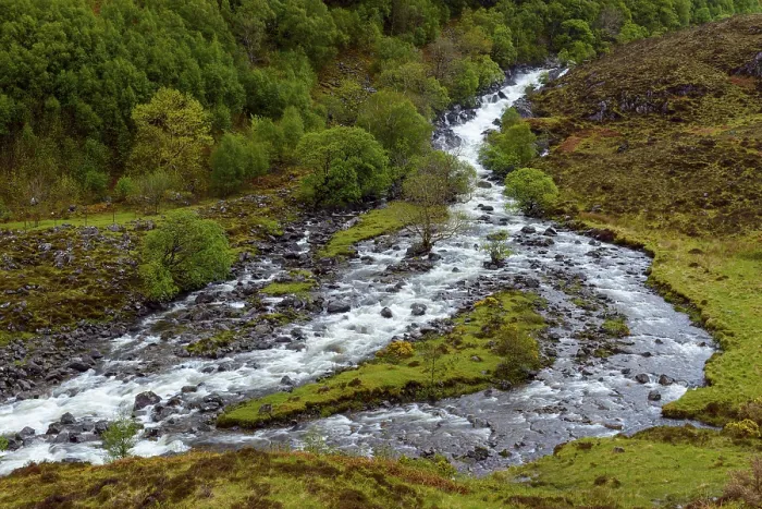 Framed Print : Mountain Stream in Scottish Highlands Print