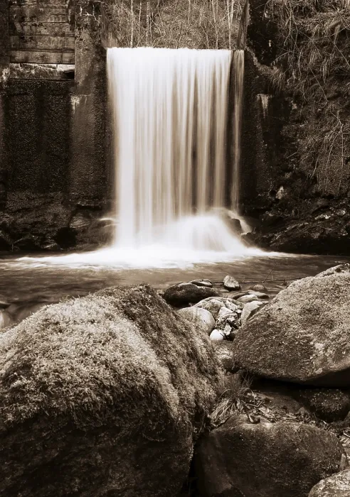 Framed Print : Mountain Stream Print, Mondseeland, Austria Framed Print : Mountain Stream Print, Mondseeland, Austria
