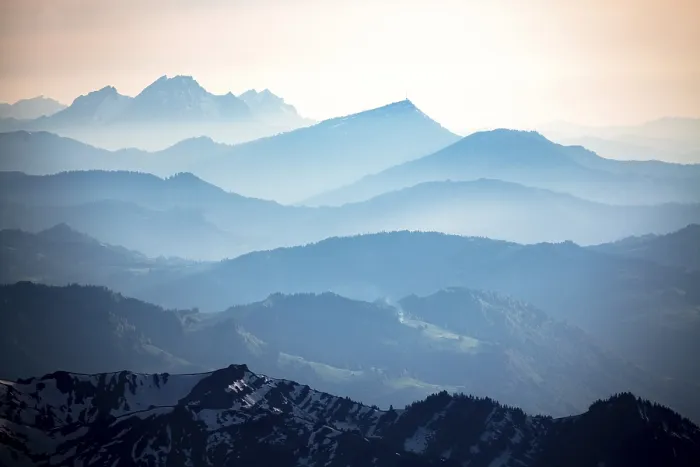 Framed Print : Appenzell Alps Print: Evening Light from Santis Mountain Framed Print : Appenzell Alps Print: Evening Light from Santis Mountain