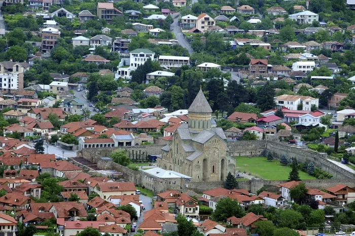 Framed Print : MTSKHETA, GEORGIA Print - View from Jvari Monastery Framed Print : MTSKHETA, GEORGIA Print - View from Jvari Monastery