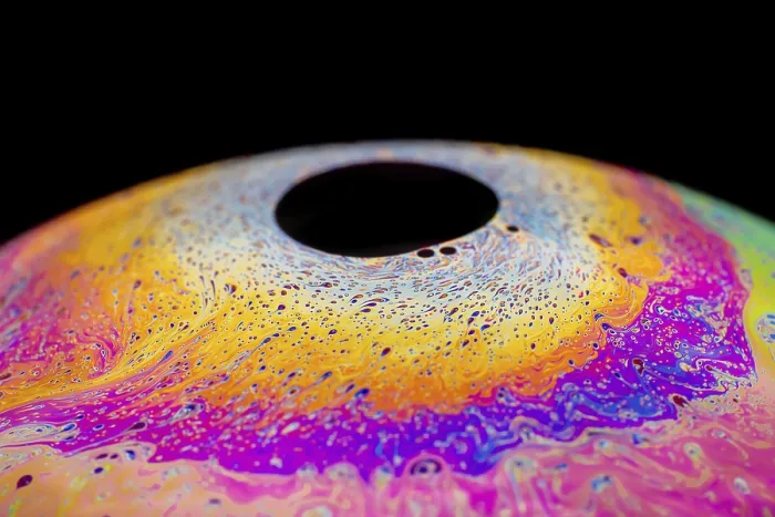 Framed Print : Multicolored Soap Bubble Print Framed Print : Multicolored Soap Bubble Print