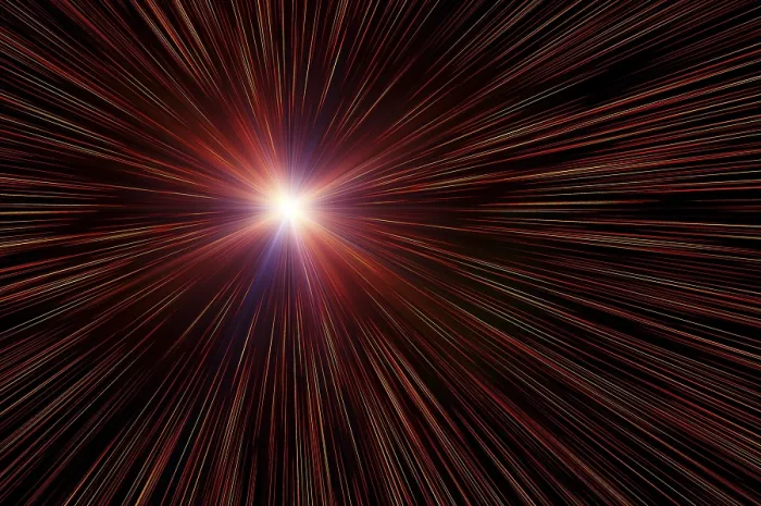 Framed Print : Multicoloured Flash in Space Print Framed Print : Multicoloured Flash in Space Print
