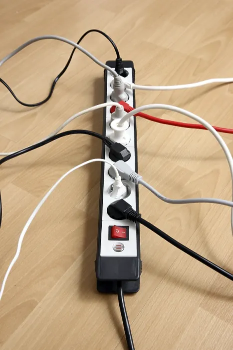 Framed Print : Multiple Outlet Strip Print - Electrical Device Connection Framed Print : Multiple Outlet Strip Print - Electrical Device Connection