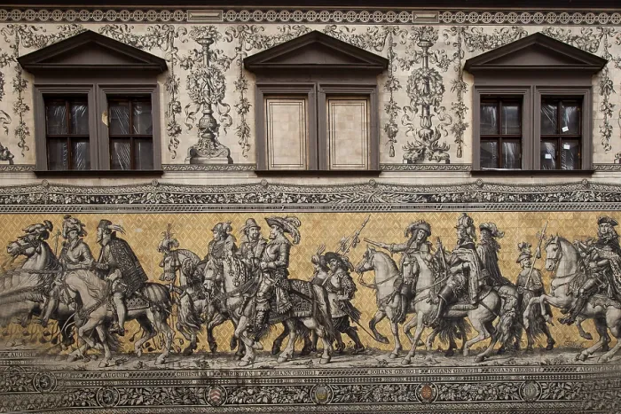 Framed Print : Mural of the Prince's Procession Print, Dresden, Germany Framed Print : Mural of the Prince's Procession Print, Dresden, Germany