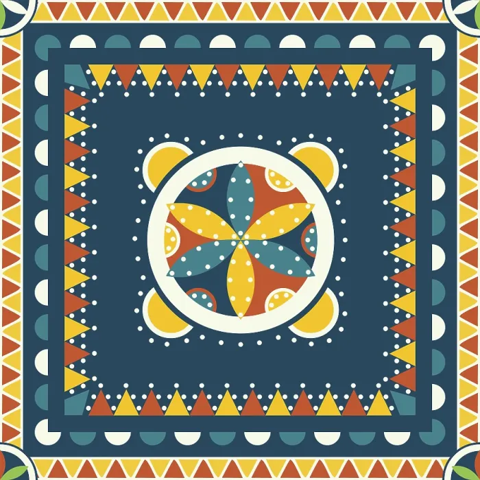 Framed Print : Najdi Style Vector Seamless Pattern Print Framed Print : Najdi Style Vector Seamless Pattern Print