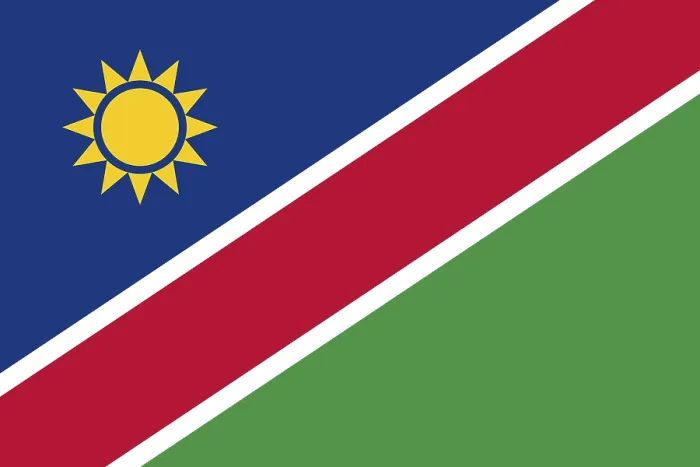 Framed Print : National Flag of Namibia Print Framed Print : National Flag of Namibia Print