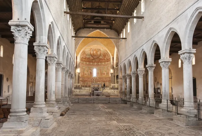 Framed Print : Nave with altar and apse, Basilica of Santa Maria Assunta Print Framed Print : Nave with altar and apse, Basilica of Santa Maria Assunta Print
