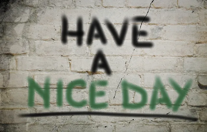 Framed Print : Have A Nice Day Print Framed Print : Have A Nice Day Print
