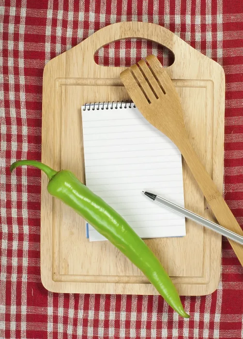Framed Print : Recipe Notebook Print with Vegetable Illustrations Framed Print : Recipe Notebook Print with Vegetable Illustrations