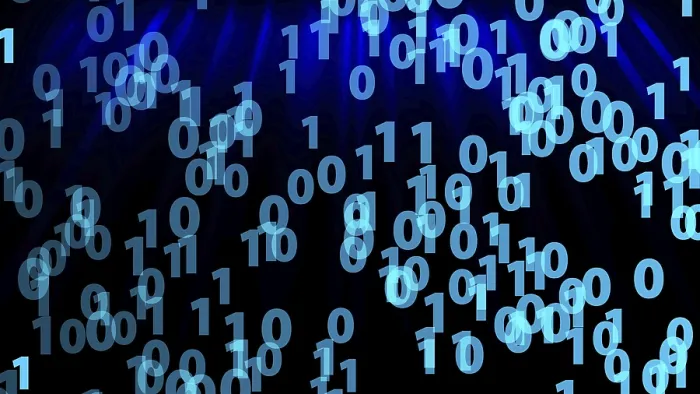 Framed Print : Binary Code Print: 3D Rendering of Numbers in Space Framed Print : Binary Code Print: 3D Rendering of Numbers in Space