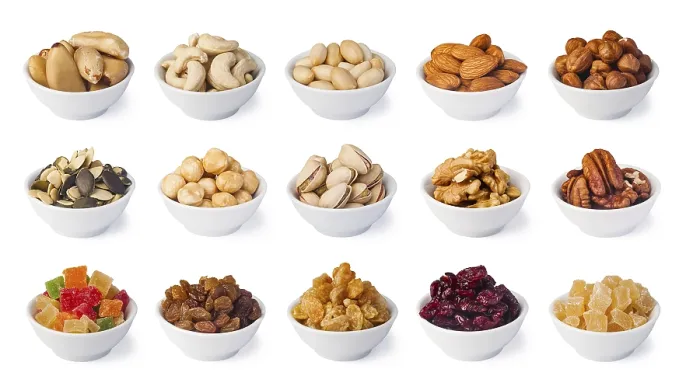 Framed Print : Nuts Collection Print Isolated on White Background Framed Print : Nuts Collection Print Isolated on White Background
