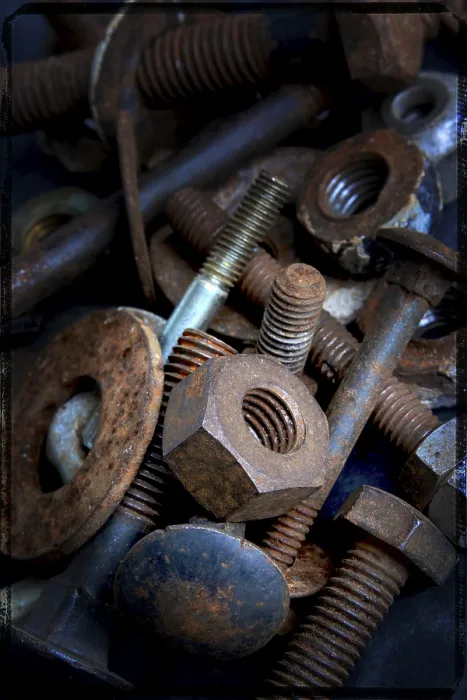 Framed Print : Nuts and Screw Print Framed Print : Nuts and Screw Print