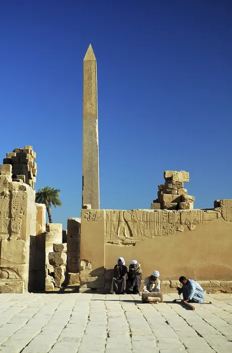 Framed Print : Obelisk at Karnak Temple Complex Print, Luxor, Egypt Framed Print : Obelisk at Karnak Temple Complex Print, Luxor, Egypt
