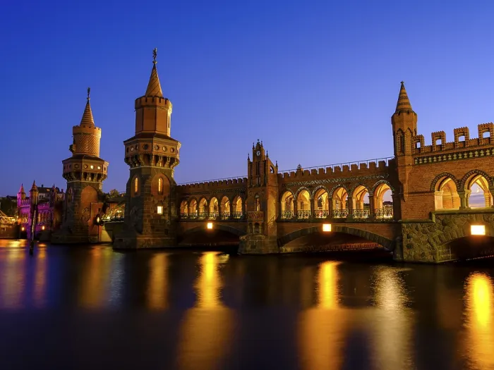 Framed Print : Oberbaum Bridge Print, Berlin Germany Framed Print : Oberbaum Bridge Print, Berlin Germany