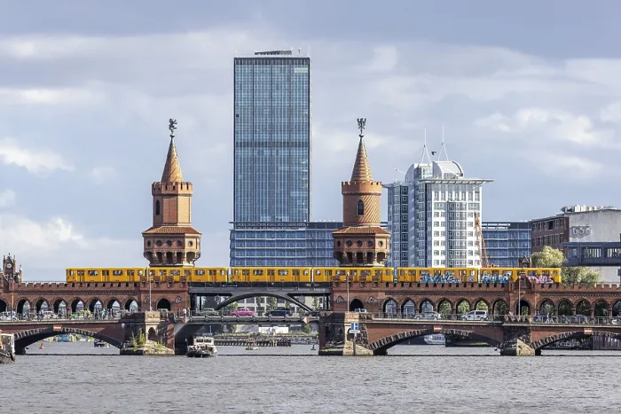 Framed Print : Oberbaum Bridge Print, Berlin City Centre