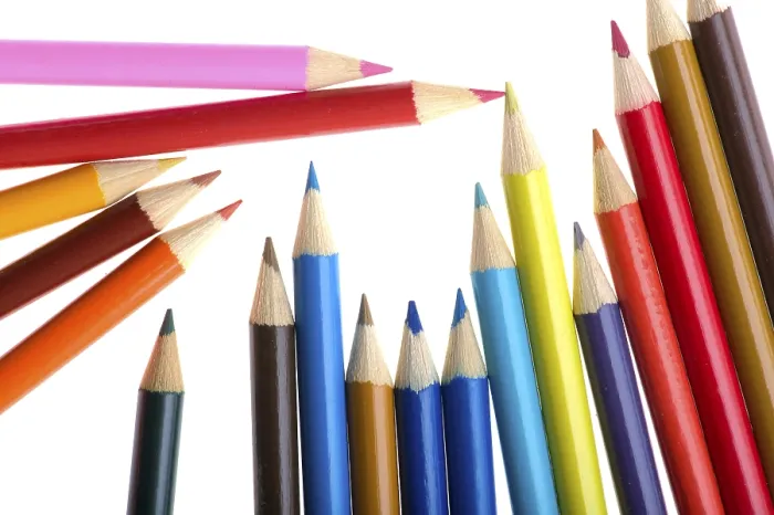 Framed Print : Object on White - Colored Crayon Print Close Up Framed Print : Object on White - Colored Crayon Print Close Up