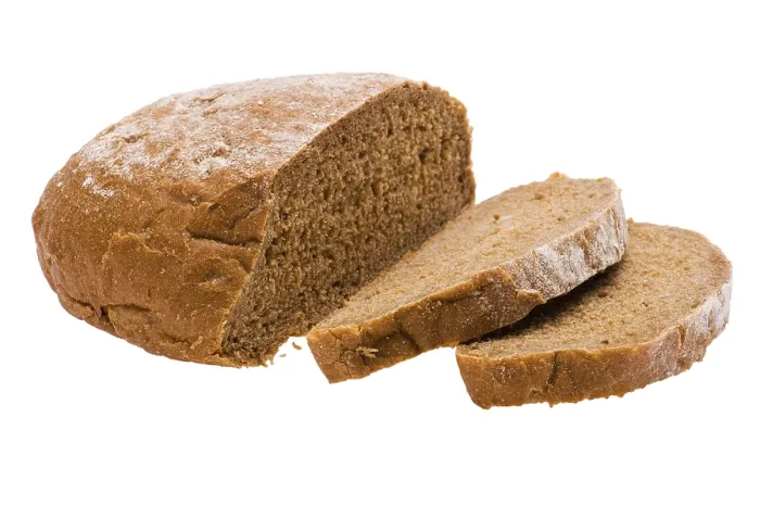 Framed Print : Rye Bread Print on White Background Framed Print : Rye Bread Print on White Background