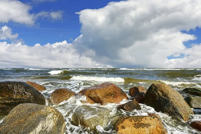 Framed Print : Ocean Stones Print, Beach Pebbles on Seashore Framed Print : Ocean Stones Print, Beach Pebbles on Seashore
