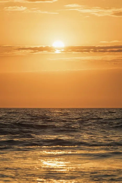 Framed Print : Ocean Waves Sunset Print