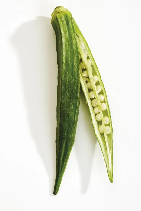 Framed Print : Okra Print from imageBROKER Framed Print : Okra Print from imageBROKER