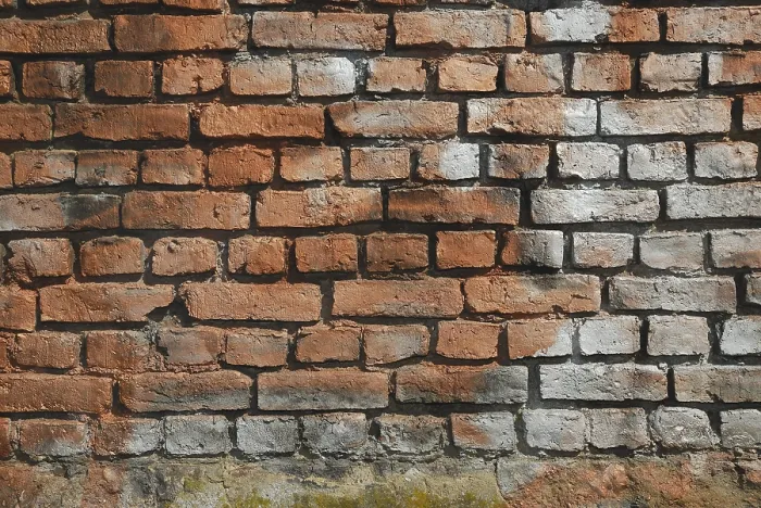 Framed Print : Old Brick Wall Print - Weathered Architecture Framed Print : Old Brick Wall Print - Weathered Architecture
