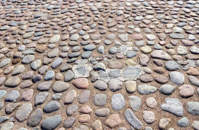 Framed Print : Old Cobblestone Pavement Print Framed Print : Old Cobblestone Pavement Print