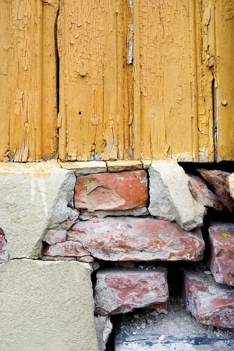 Framed Print : Old Foundation Wall - Different Materials - Maintenance Print Framed Print : Old Foundation Wall - Different Materials - Maintenance Print