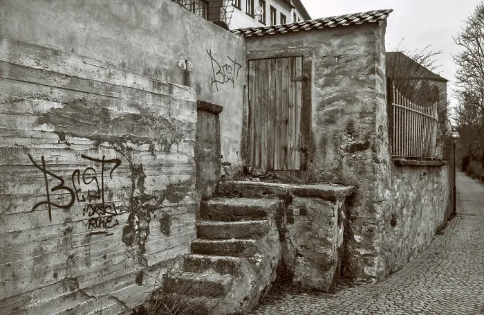 Framed Print : The Old Staircase on the Path Print Framed Print : The Old Staircase on the Path Print