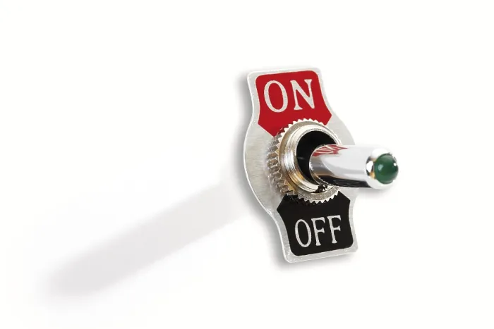 Framed Print : On / Off Switch Print Framed Print : On / Off Switch Print