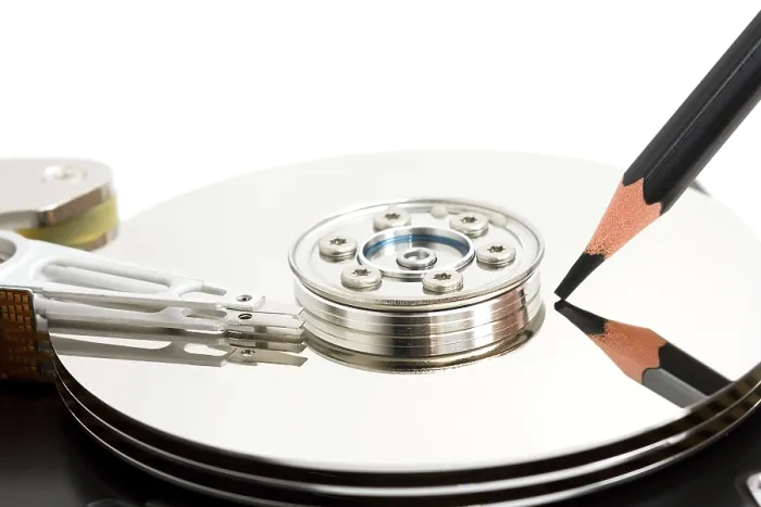 Framed Print : Open Hard Disk Drive Print