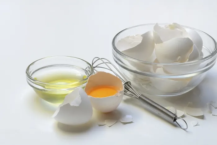 Framed Print : Opened Hen's Egg, Egg White in Shell and Eggshells Print Framed Print : Opened Hen's Egg, Egg White in Shell and Eggshells Print