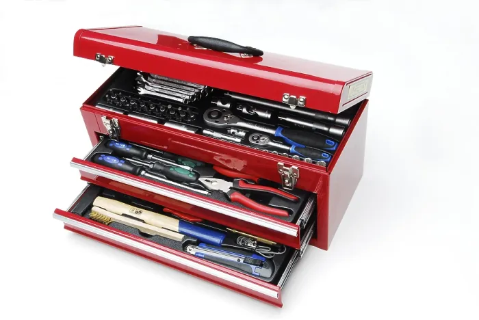 Framed Print : Opened Toolbox Print Framed Print : Opened Toolbox Print
