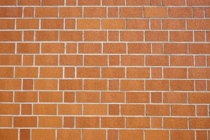 Framed Print : Orange Brick Wall with Checkerboard Pattern Print, Bavaria