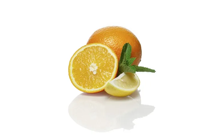 Framed Print : Orange, Lemon and Mint Print with Reflection Framed Print : Orange, Lemon and Mint Print with Reflection