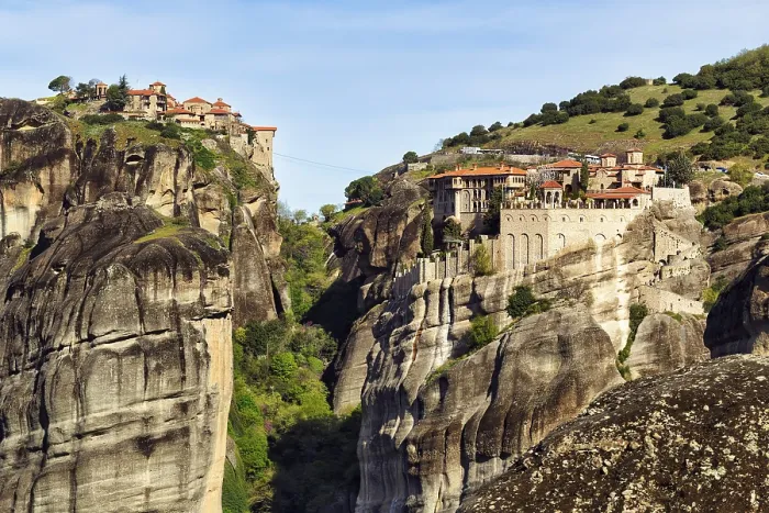 Framed Print : Meteora Orthodox Monastery Complex Print, Greece Framed Print : Meteora Orthodox Monastery Complex Print, Greece
