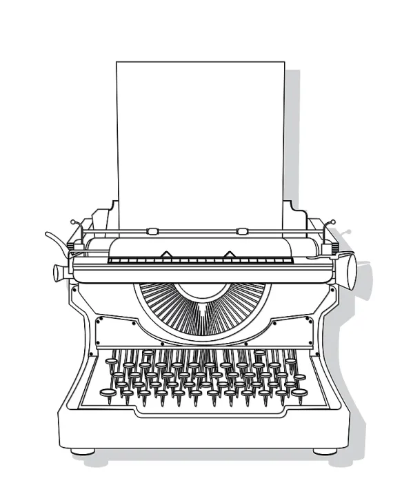 Framed Print : Typewriter Print Design Framed Print : Typewriter Print Design