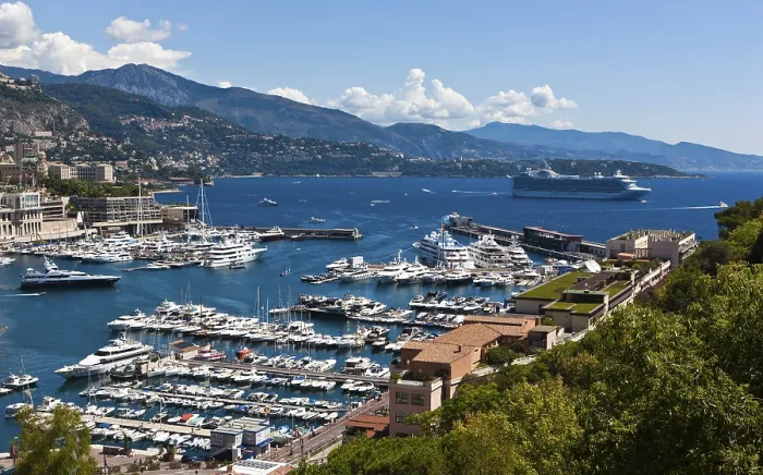 Framed Print : Overlooking the harbour of Monaco Print, Monte Carlo, Europe Framed Print : Overlooking the harbour of Monaco Print, Monte Carlo, Europe