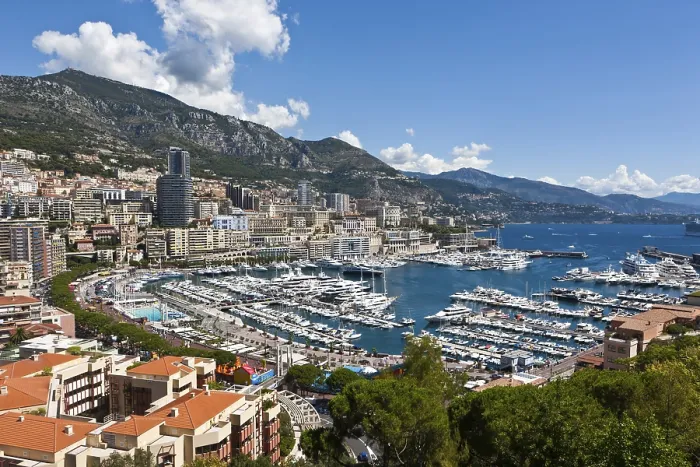 Framed Print : Overlooking the harbour of Monaco Print, Monte Carlo, Europe Framed Print : Overlooking the harbour of Monaco Print, Monte Carlo, Europe