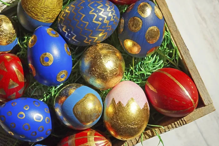 Framed Print : Painted Easter Eggs Print, Dresden, Saxony Framed Print : Painted Easter Eggs Print, Dresden, Saxony
