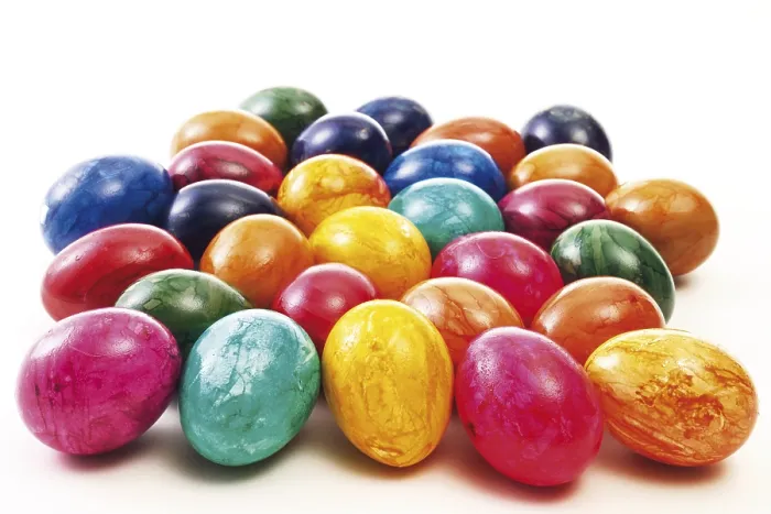 Framed Print : Colourful Painted Easter Eggs Print Framed Print : Colourful Painted Easter Eggs Print