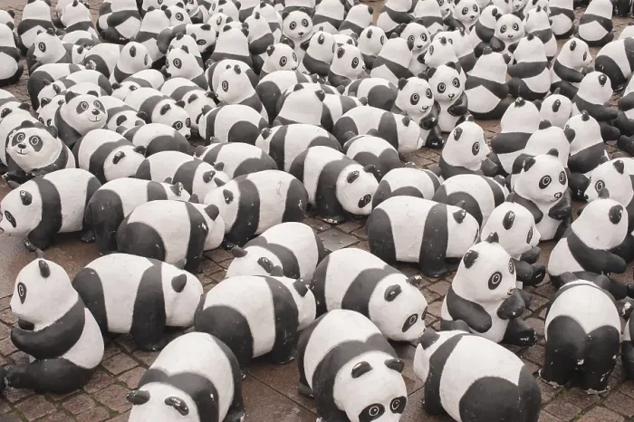 Framed Print : Print of a Panda Bear Framed Print : Print of a Panda Bear