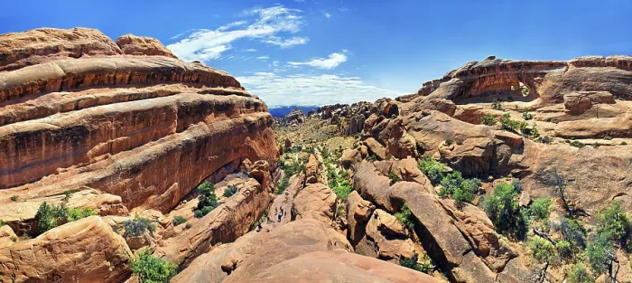Framed Print : Panorama in Devil's Garden Print, Arches National Park, Utah