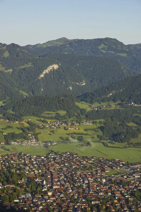 Framed Print : Panorama Print from Schattenberg to Oberstdorf, Germany