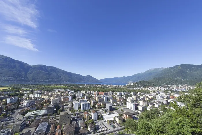 Framed Print : Locarno, Switzerland Panoramic Print Framed Print : Locarno, Switzerland Panoramic Print