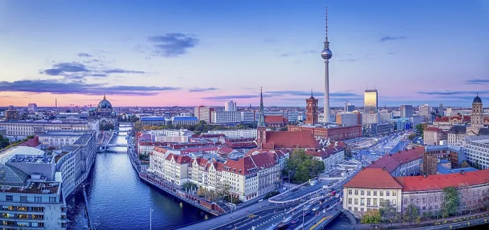 Framed Print : Central Berlin Panoramic View Print Framed Print : Central Berlin Panoramic View Print
