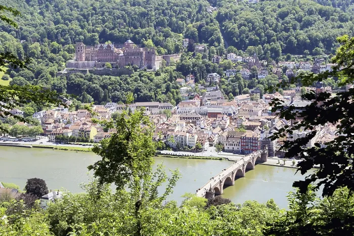 Framed Print : Panoramic View of Heidelberg Print Framed Print : Panoramic View of Heidelberg Print