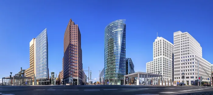 Framed Print : Panoramic View at Potsdamer Platz, Berlin Print